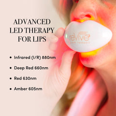 reVive Lux Lip Plumper side view highlighting compact portable design for on-the-go use.
