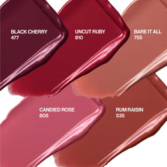 REVLON Bare It All 755 swatch shows creamy, conditioning color on lips