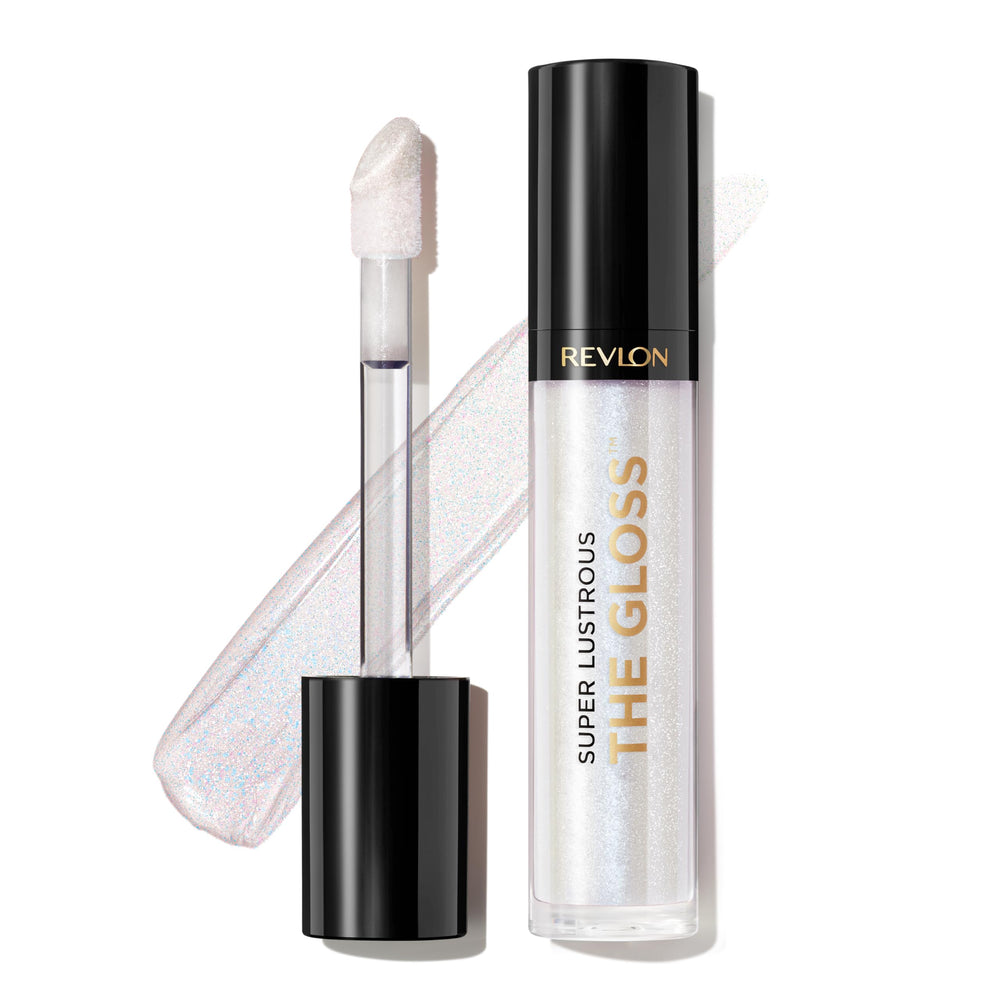 Revlon Brillo labial con aplicador grande para cobertura uniforme y brillo intenso.