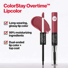 Revlon Clear Lip Gloss topcoat closeup highlights high-shine finish.