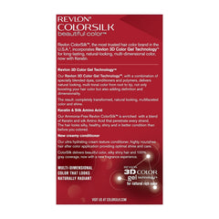 Revlon Colorsilk 51 Light Brown application image demonstrates smooth color application