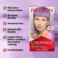 REVLON ColorSilk Digitones aplicación sin goteo para resultados limpios.