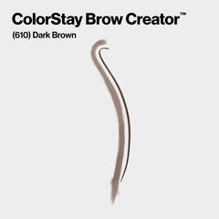 Revlon ColorStay Brow Creator powder application demonstrates fullness and dimension for bold brows.