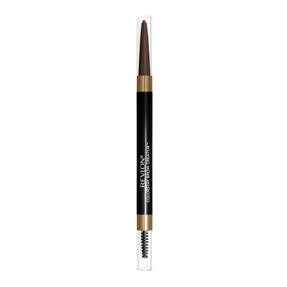 Revlon ColorStay Brow Creator tip closeup shows hair-like strokes for natural definition.