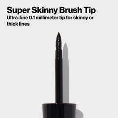REVLON ColorStay eyeliner quick-dry formula enables smooth lines.
