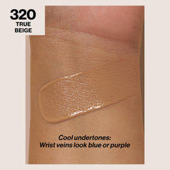 Revlon ColorStay longwear swatches showing shade range