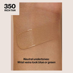 Revlon ColorStay matte finish texture highlights oil control and blendability.