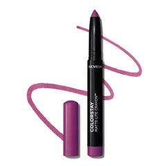 REVLON ColorStay Matte Lite Crayon built-in sharpener enables quick, precise lip color on the go.