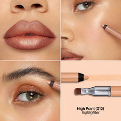 Revlon ColorStay Multi-Liner built-in blending brush in action for seamless blending.