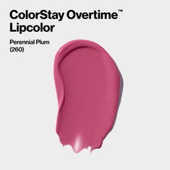 Creamy liquid lipstick texture of REVLON ColorStay Overtime Lipcolor in action.