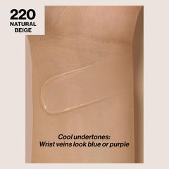Revlon ColorStay SPF 15 swatch shows long-lasting coverage.