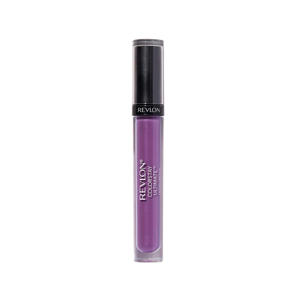 Revlon ColorStay Ultimate Liquid Lipstick satin finish close-up showing smooth, long-lasting color.