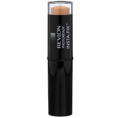 Revlon Foundation Stick application demonstrates quick blend for natural finish.