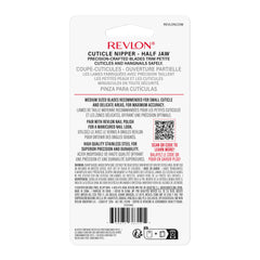 Revlon Half Jaw Cuticle Nipper spring-action supports clean cuts.