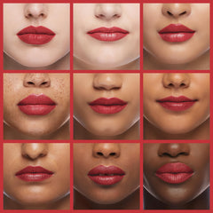 Revlon Kiss Cushion Lip Tint Crimson Feels swatches reveal juicy tint.