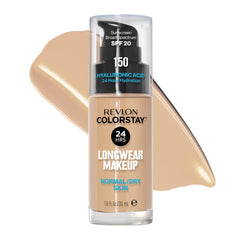Revlon Liquid Foundation packaging front for quick shade reference and brand visibility.