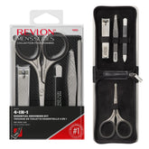 REVLON Men’s Grooming Kit travel case shows premium vegan leather and compact travel-ready design.