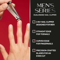 REVLON nail clipper straight edge for clean, straight nails
