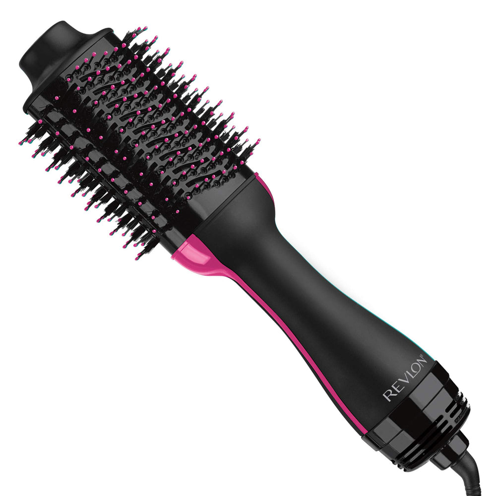 REVLON One-Step hair dryer with ionic technology for fast drying and shine.