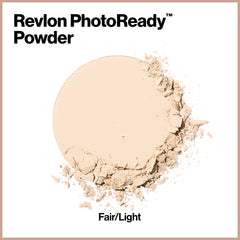 REVLON PhotoReady Blurring Powder in 010 Fair Light for delicate, oil-free coverage.