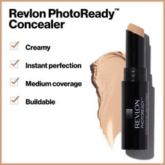 REVLON PhotoReady Concealer lightweight formula for breathable wear.