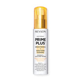 REVLON PhotoReady Prime Plus bottle demonstrates brightening primer for even skin tone.