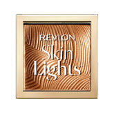 Revlon Skinlights Bronzer Sunlit Glow compact closeup for natural warmth.