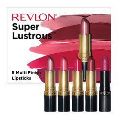 Revlon Super Lustrous 430 Soft Silver Rose pearl finish swatch adds pink glow.