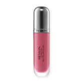 Revlon Ultra HD Matte Lipcolor Pink Devotion swatch on lip for velvety color.