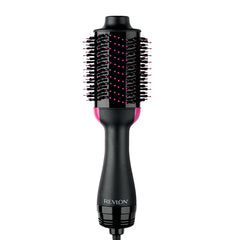 REVLON front view of the Volumizer in black showing sleek design and easy styling