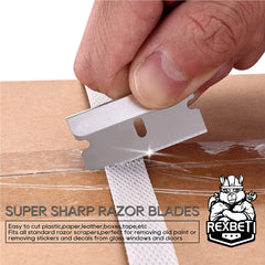 REXBETI blades for paint removal on glass windows and doors.