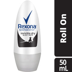 Rexona Women roll-on application glide highlights smooth, mess-free underarm application.
