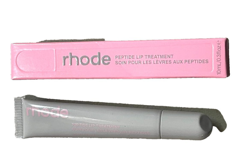 Rhode Vanilla Peptide Lip Treatment jar delivering hydration for smoother, plumper lips.