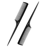 RHOS rat tail comb parting focus for precise styling and part definition.