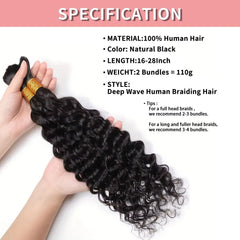 RICROF boho curly hair close-up, soft, tangle-free texture for easy styling