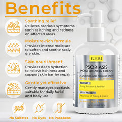 Rida Hair Psoriasis Cream texture spread across skin for calm itching