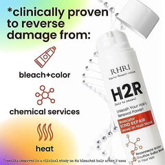 Rida Hair mask application on dry hair highlights rapid repair potential.