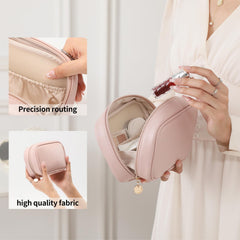 RIGHT AWAY makeup bag with inner pockets for organized cosmetics.