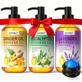 RIHAKO ginger-oil massage bottle for warming relief and circulation
