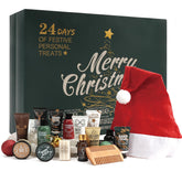 Rinse & Robust Advent calendar cover showing festive men's grooming gift appeal