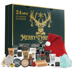 Rinse & Robust Advent Calendar box showcasing 24 days of grooming inspiration for men.