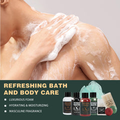 Rinse & Robust beard oil bottle showcases nourishing beard care for daily grooming.