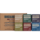 Rinse & Robust men's soap set packaging box for gifting and convenient storage
