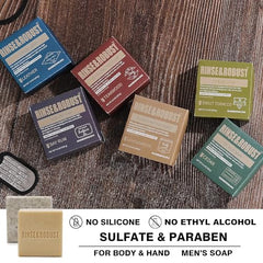 Rinse & Robust walnut-exfoliating-particles highlight natural scrubbing power