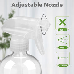 Rionisor refillable 16oz bottle reduces waste with easy filling and secure cap.