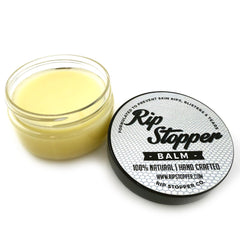 Rip Stopper Balm ingredients panel highlighting natural oils for skin healing and hydration