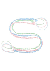 Rip Tie tropical 3-pack packshot — vibrant bands for tangle-free daily wear.