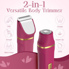 Risina ceramic blades close-up for gentle, precise hair removal.
