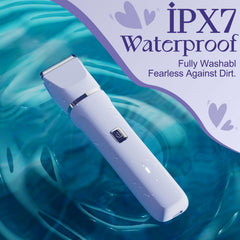 Risina razor with ergonomic grip for comfortable handling during grooming.