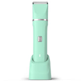 Risina pubic hair trimmer green front view for precise bikini shaping and smooth skin